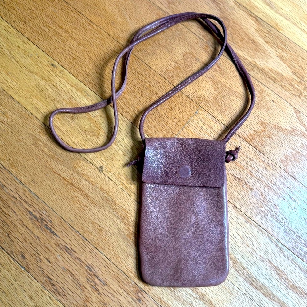 NEW Free People Let’s Dance Phone Crossbody Purse in Brown - Picture 3 of 5